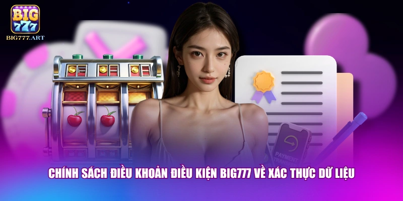 Chính sách điều khoản điều kiện BIG777 về xác thực dữ liệu