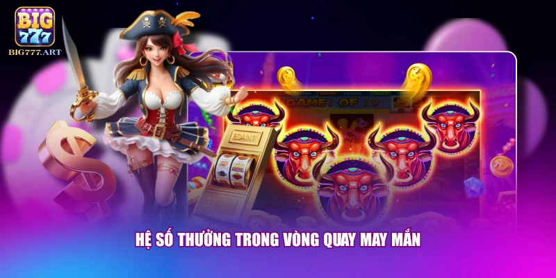 Nổ Hũ Pirate King - Game Slot Đổi Thưởng Siêu Hấp Dẫn 3 Hệ số thưởng trong Vòng quay May Mắn